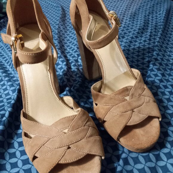 Suede block heels - Picture 1 of 5
